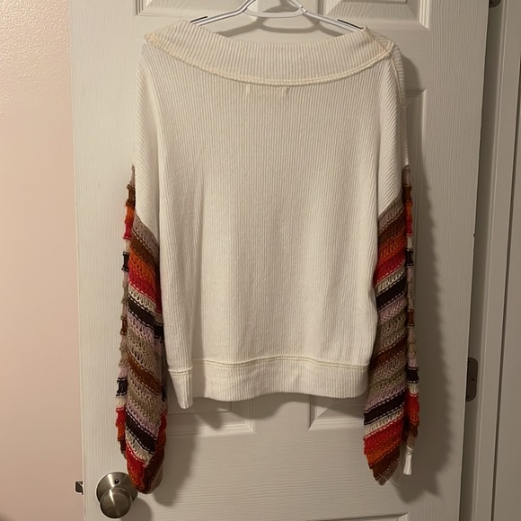 Free People “Cha Cha” Balloon Sleeve Top - Picture 5 of 15